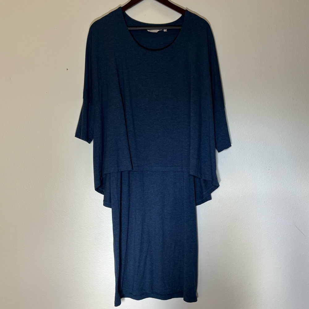 Soft Surroundings Navy High Low Dress